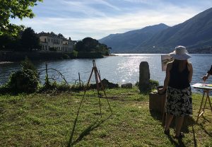 colors art experience on the lake Como